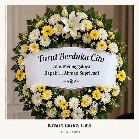 Krans Bunga Duka Benda